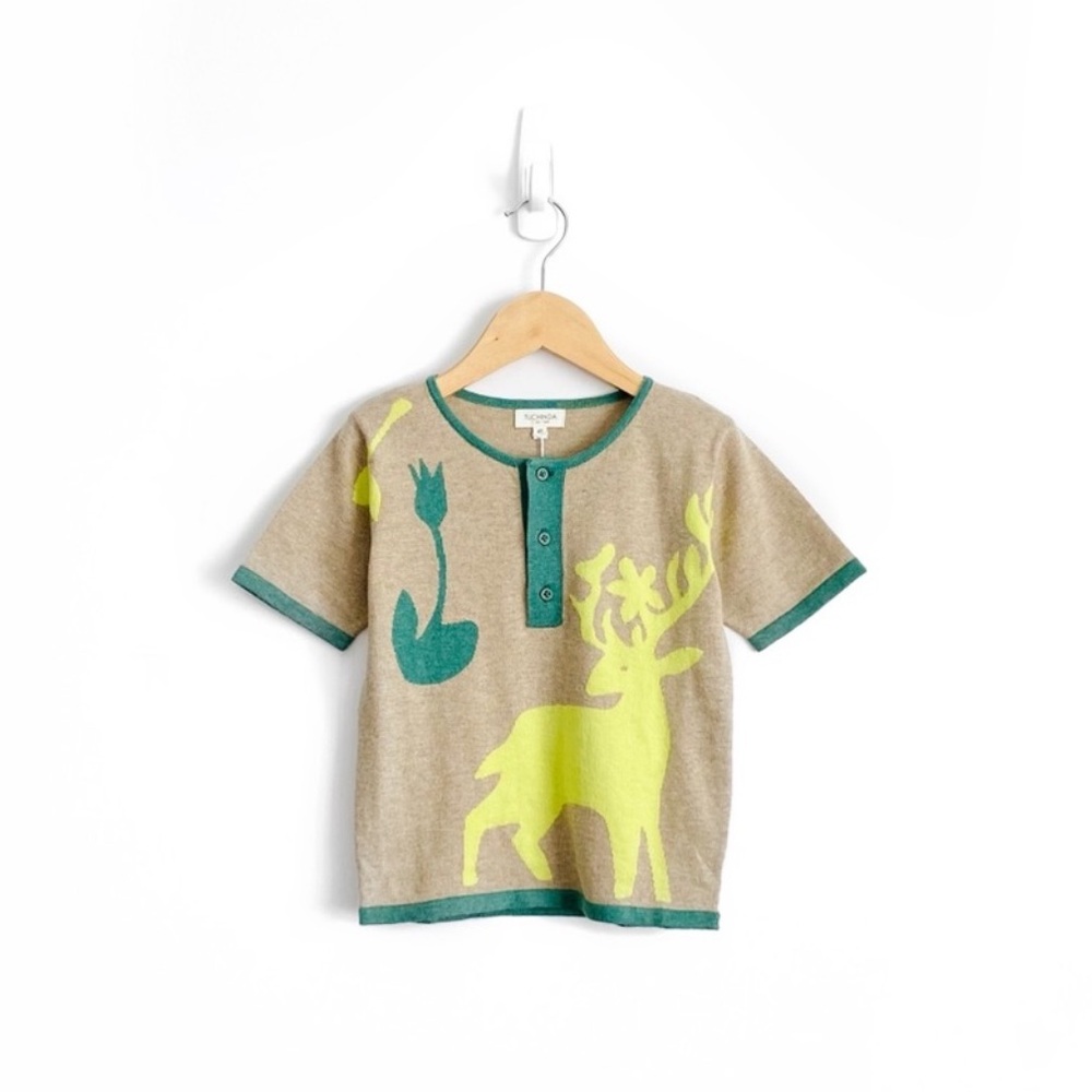 Tuchinda Kids Knit Henley Top NWT